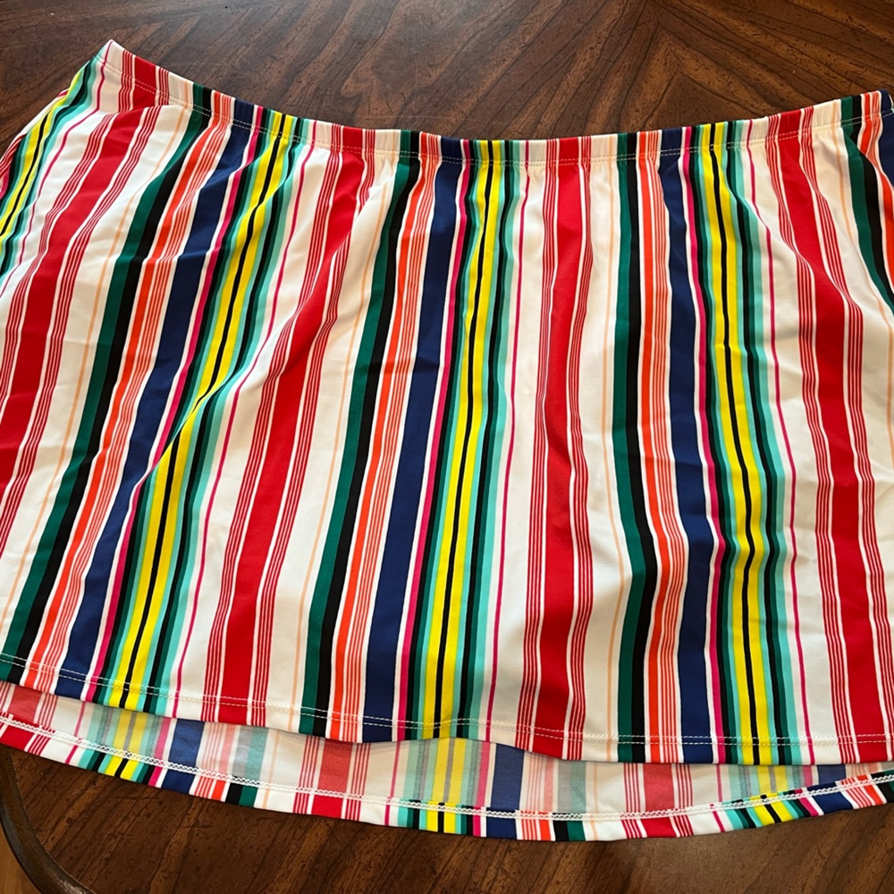 Cacique Multicolor Striped Bikini Bottom